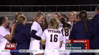 HS Girls Soccer OttawaGlandorf Punches Fourth Straight State Berth with 20 Shutout Against [upl. by Ahsilrac]