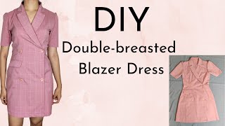 DIY doublebreasted blazer dress [upl. by German]