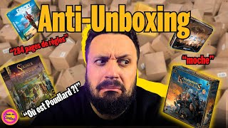 ANTI UNBOXING  Je déballe des jeux de société   Jeux en Carton [upl. by Tan]