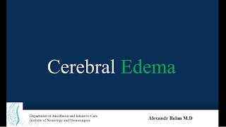 Cerebral Edema [upl. by Enomes463]