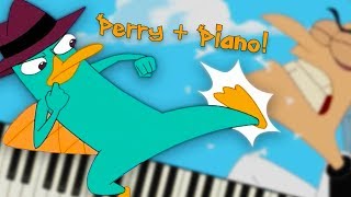 Perry the Platypus from Phineas and Ferb  Piano Tutorial [upl. by Llenhoj]