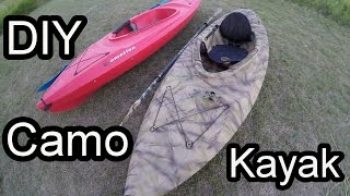 Camo Painting My Kayak [upl. by Nohsreg]