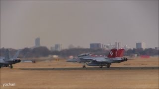 the USNavyStrike Fighter Squadron 102VFA102quotDiamondbacksquotFA18F Super Hornettakeoff [upl. by Torbart803]