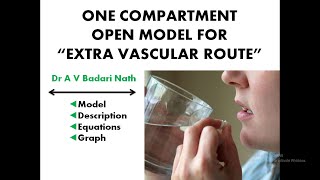 One Compartment Open Model For Extra Vascular Route [upl. by Okiek]