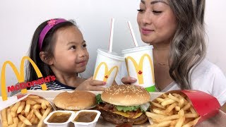 McDonalds Quarter Pounder BLT amp Cheeseburger  Mukbang  NE Lets Eat [upl. by Aiuhsoj]