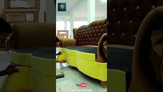 Foaming for upholstery youtubeshorts DIY  Upholstery shorts wood sofa [upl. by Nevaed717]