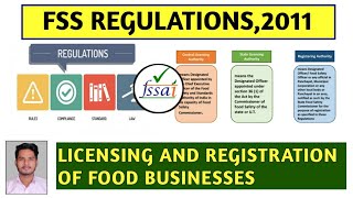 Licensing and Registration of Food Businesses Regulations 2011  FSSR 2011 FSSA CFSO amp TO Exam [upl. by Basil552]