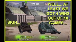 Platooning With VII Tier I Guess wotblitz Gameplay  Part 62  AMX AC mle 46 [upl. by Ahslek]