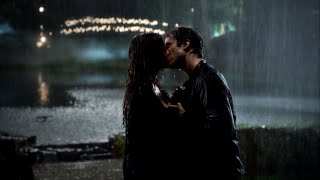 TVD 6x7  Damon and Elenas rain kiss quotPromise this is foreverquot  Delena Scenes HD [upl. by Atteuqal]