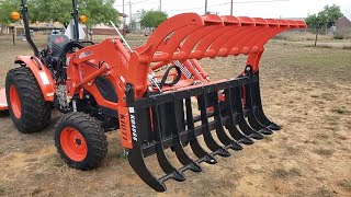 Bought a Kioti CK2610 HST tractor with KG4066 root grapple and titan rotary cutter [upl. by Naahs]