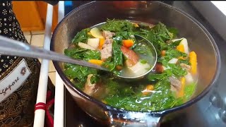 枸杞葉紅蘿蔔豬骨湯 Wolfberry Leaves Carrot Pork Bone Soup [upl. by Kristie]