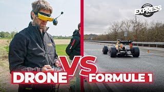 Qui va le plus vite un DRONE ou une FORMULE 1   Automoto Express 526 [upl. by Trinidad]