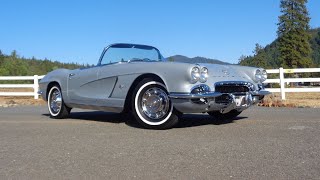 1962 Chevrolet Corvette Roadster 327 CI 340 HP 4 Speed Silver amp Ride My Car Story with Lou Costabile [upl. by Glimp]