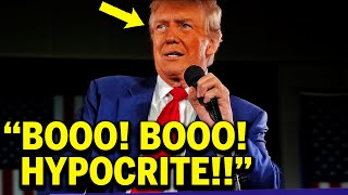 Trump Loudly BOOED OFF STAGE MidSpeech [upl. by Ainaled]