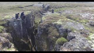 Dilatant fissure in Iceland [upl. by Susejedesoj]