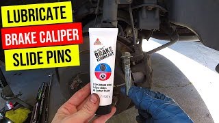 How To Properly Lubricate Brake Caliper Slide Pins Jonny DIY [upl. by Emmalee]