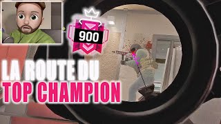 LA NOUVELLE ROUTE DU TOP CHAMPION JE SUIS PASSÉ TOP CHAMPION 700 EN FACECAM  RAINBOW SIX SIEGE [upl. by Jedthus]