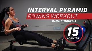 Interval Pyramid Rowing Workout  Intermediate  15 Minutes [upl. by Hatch]