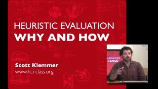 Lecture 14 — Heuristic Evaluation  Why and How  HCI Course  Stanford University [upl. by Entirb301]