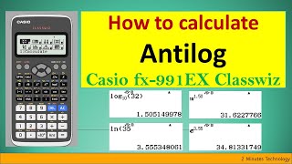 How to calculate antilog on scientific calculator Casio fx991EX Classwiz 2022 [upl. by Nutsud992]