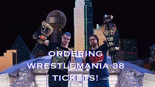 Ordering Wrestlemania 38 Tickets [upl. by Milicent]