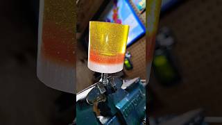 Candy corn barrel shift knob resin metalflake satisfying hotrod custom colors diy halloween [upl. by Sirhc872]