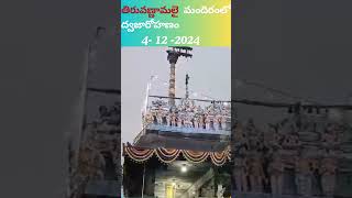 Tiruvannamalai Bharani Deepam festival Dwajarohanam తిరువణ్ణామలై మందిరంలో ద్వజారోహణం [upl. by Peggir]