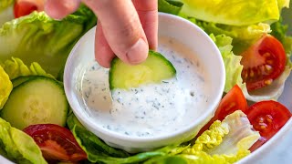 Easy Homemade Ranch Dressing Recipe [upl. by Llesig]