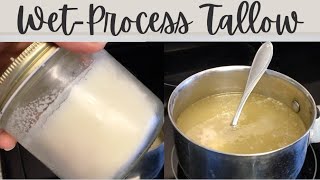 Odorless Tallow the EASY Way How to Purify Tallow Without Burning [upl. by Svensen]