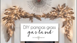 DIY pampas grass garland [upl. by Amil]