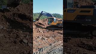 Working of 210 Excavator at site l excavation excavator soil shifting [upl. by Amsaj]