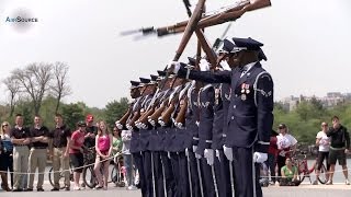 US Air Force Honor Guard AWESOME Performance [upl. by Dlorag549]