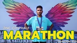 VEDANTA ZINC CITY HALF MARATHON UDAIPUR RAJASTHAN 21097KM EVENTS ENJOY😎 zinccityhalfmarathon [upl. by Anhpad]