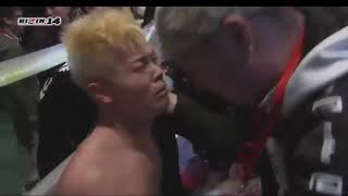 Floydmayweather Tenshin Tenshincrying TENSHIN NASUKAWA Crying after loss to FLOYD MAYWEATHER [upl. by Swain]