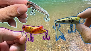 Fun Creek Fishing with Mini Rebel Lures [upl. by Elleraj]