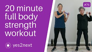 20 minute Full Body Standing Strength Workout with Dumbbells  Seniors Beginners [upl. by Ivanah]