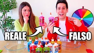 REALE vs FALSO SLIME CHALLENGE [upl. by Glinys219]