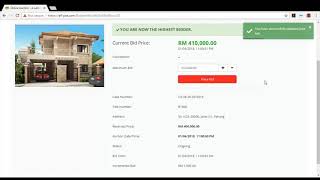 Lelong Malaysia How to bid online auction lelong house  Property House Rumah Seremban [upl. by Wallach]