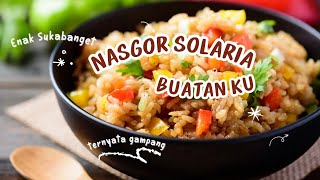 ternyata gampang bikin nasi goreng ala solaria [upl. by Odlaw]