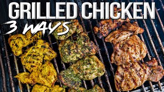 The Best Grilled Chicken  3 Easy Recipes  SAM THE COOKING GUY 4K [upl. by Cherry]