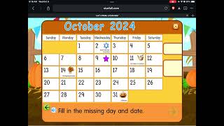 Starfall Daily Calendar  October 9 2024 [upl. by Nocaj]