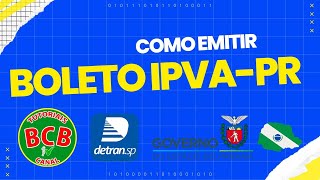 COMO EMITIR E PAGAR O IPVA PARANÁ 2023 COMO GERAR A GUIA DE PAGAMENTO DO IPVA E DO LICENCIAMNETO [upl. by Ansley565]