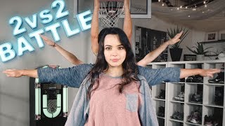 2vs2 EPIC DANCE BATTLE  ft DTrix amp Merrell Twins [upl. by Nieberg]