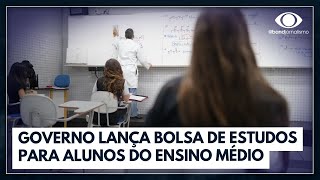 Governo lança bolsa para alunos do Ensino Médio I Jornal da Noite [upl. by Phalan]