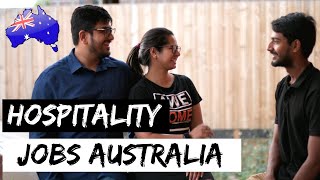 Hospitality jobs in Australia  STUDY IN AUSTRALIA [upl. by Adrianna158]