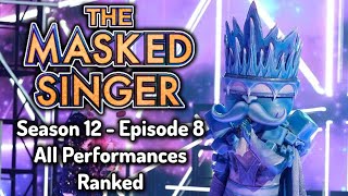 The Masked Singer  Season 12  Episode 8  All Performances Ranked [upl. by Ayra]