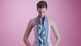 HOW TO Classic Scarf Tie with Scarf Ring  Scarf Styling Tutorial [upl. by Ayra]