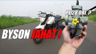 GANTI KARBU PE 28 KEIHIN DAN CDI RACING DUALBAND  Proliner TR1 Short Exhaust [upl. by Akinert]