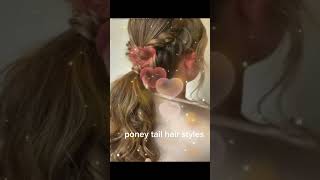 ponytail hair styles for girls hair styles viral hairstyle mirhaduabeautysaloon [upl. by Bish]