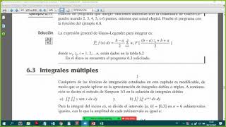 Integración Múltiple y Diferenciación Numérica  Clase08122020 [upl. by Onid632]